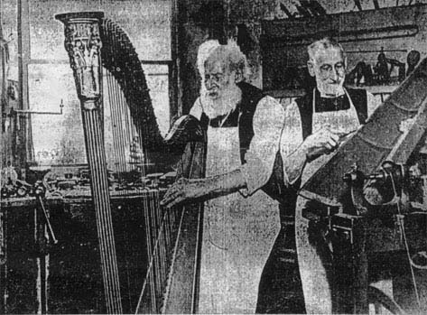  Image of the Haarnack Brothers in their shop, late 19th century