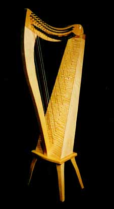 image of double strung harp
