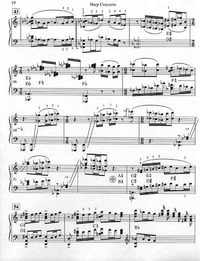 Excerpt from Harp Concerto, third movement.